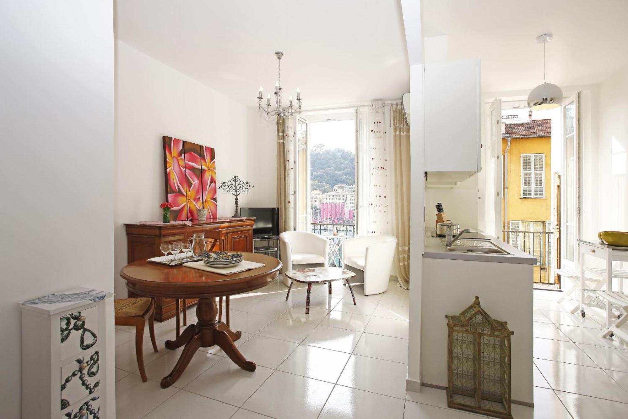 Aigue-Marine - Superbe Appartement Vue Mer 4 Personnes Au Port De Nice Bagian luar foto