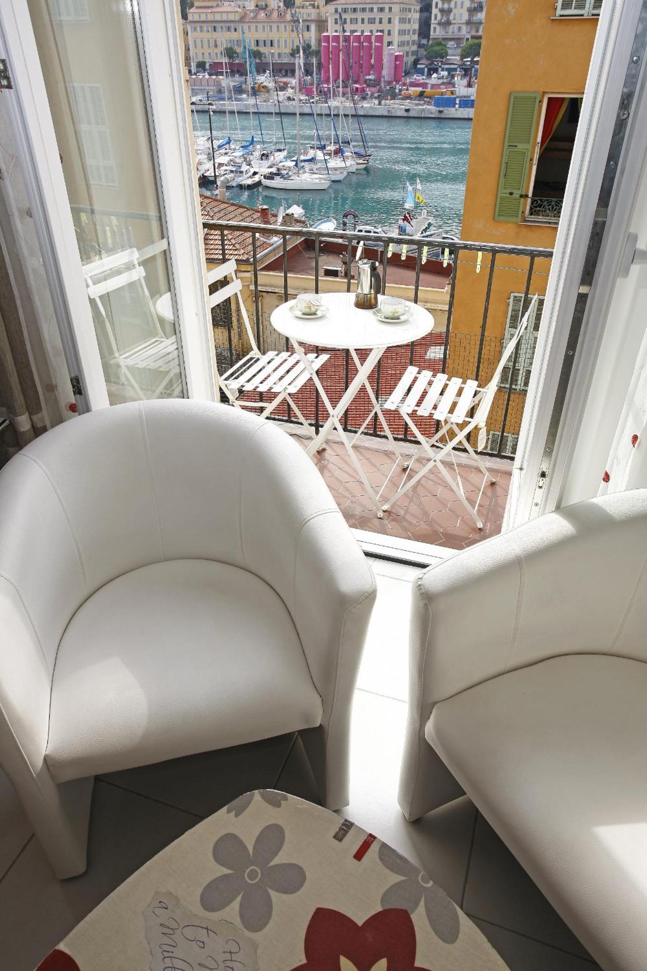 Aigue-Marine - Superbe Appartement Vue Mer 4 Personnes Au Port De Nice Bagian luar foto