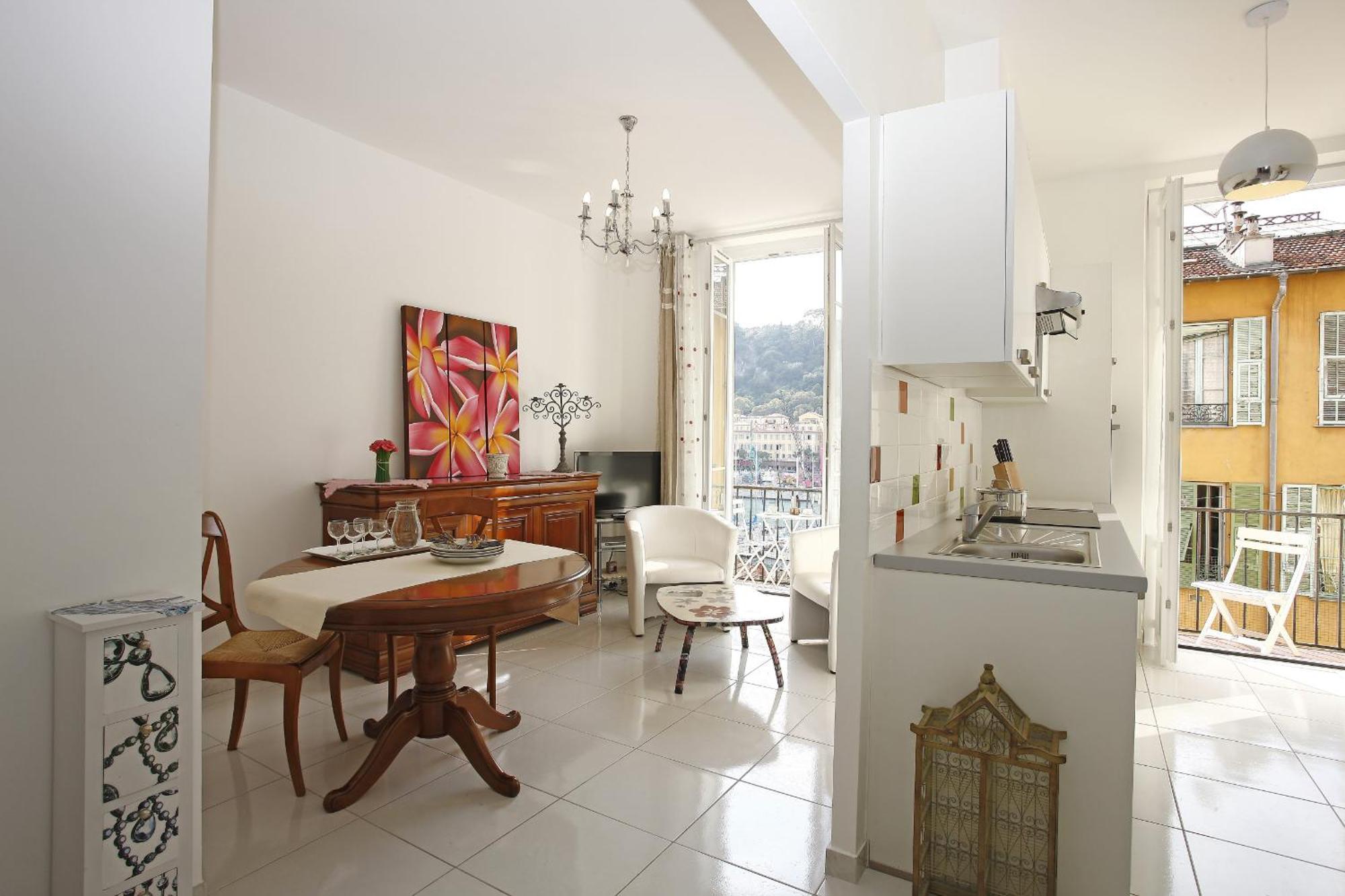 Aigue-Marine - Superbe Appartement Vue Mer 4 Personnes Au Port De Nice Bagian luar foto